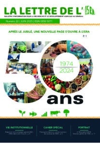 Couverture d’ouvrage : “LA LETTRE DE L’ISRA” N° 22 – Après le jubilé, une nouvelle page s’ouvre à l’ISRA